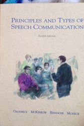 Cover Art for 9780673468048, Principles and Types of Speech Communication by Bruce E. Gronbeck
