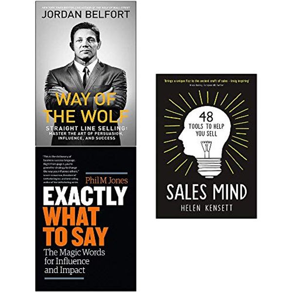 Cover Art for 9789123783335, Way of the Wolf, Exactly What to Say, Sales Mind [Hardcover] 3 Books Collection Set by Jordan Belfort, Phil M. Jones, Helen Kensett
