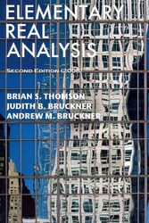Cover Art for 9781434843678, Elementary Real Analysis, 2008 by Thomson, Brian S., Bruckner, Judith B., Bruckner, Andrew M.