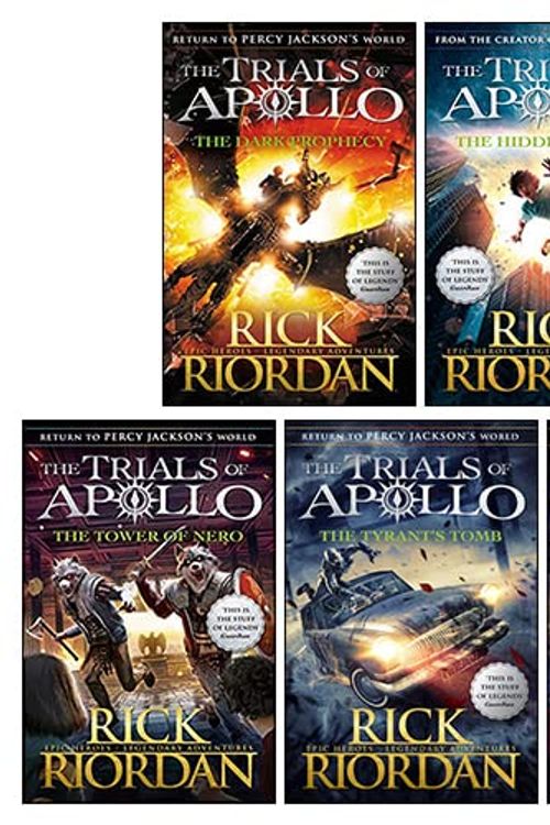 Cover Art for 9789124232368, Trials of Apollo Series 5 Books Collection Set By Rick Riordan (The Hidden Oracle, The Dark Prophecy, The Burning Maze, The Tyrant’s Tomb, The Tower of Nero) by Rick Riordan