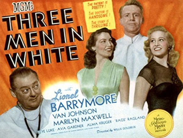 Cover Art for B01IDOKBFS, Three Men In White Lionel Barrymore Ava Gardner Van Johnson Marilyn Maxwell 1944 Movie Poster Masterprint (28 x 22) by 