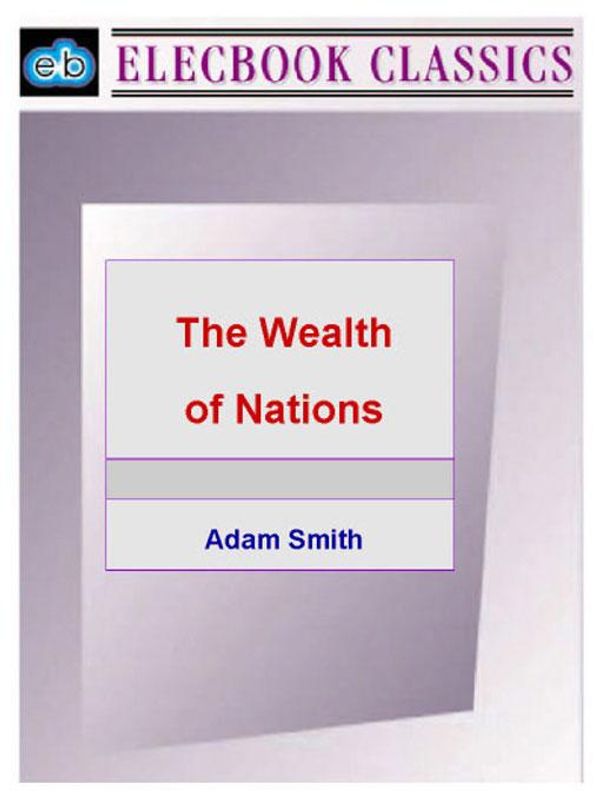 Cover Art for 9781843270409, The Wealth of Nations by Adam Smith