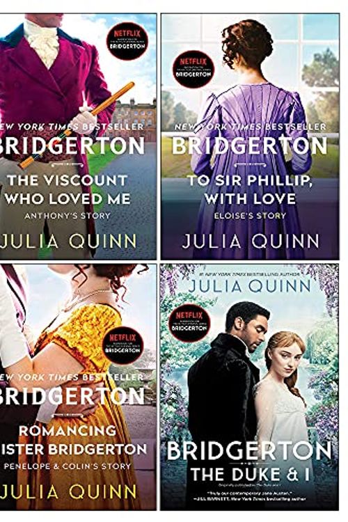Cover Art for 9789124136314, Julia Quinn Bridgerton Family Series 4 Collection Books Set (Romancing Mr Bridgerton, The Viscount Who Loved Me, The Duke and I, To Sir Phillip, With Love) by Julia Quinn