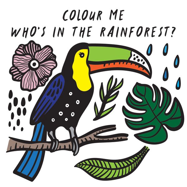 Cover Art for 9781784930950, Colour Me: Who’s in the Rainforest? (Wee Gallery Bath Books) by Surya Sajnani