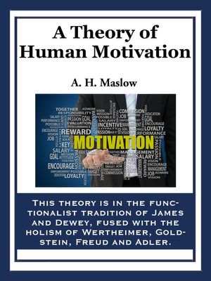 Cover Art for 9781627554923, A Theory of Human Motivation by Abraham H. Maslow