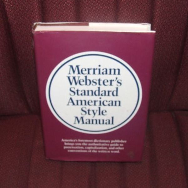 Cover Art for 9780877791331, Merriam-Webster's Standard American Style Manual by Merriam-Webster