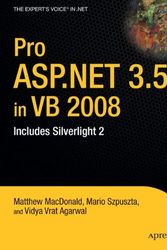 Cover Art for 9781430216308, Pro ASP.NET 3.5 in VB 2008 by Matthew MacDonald