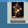 Cover Art for 9781442948686, Gordon Keith by Thomas Nelson Page