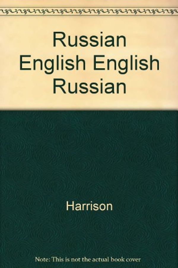 Cover Art for 9780870527517, Russian Dictionary by Harrison