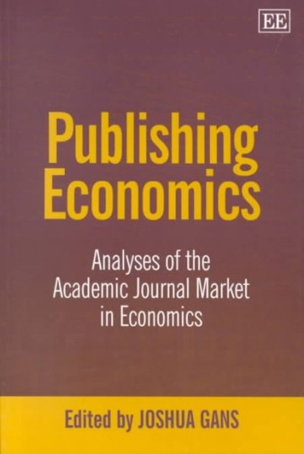 Cover Art for 9781840649321, Publishing Economics by Joshua Gans