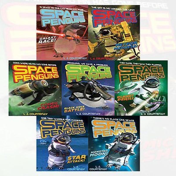 Cover Art for 9789123473106, Space Penguins Series Lucy Courtenay Collection 7 Books Bundle (Galaxy Race!, Meteor Madness!, Planet Peril, Cosmic Crash!, Black Hole Battle!, Star Attack!, Monster Moon) by Lucy Courtenay