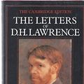 Cover Art for 9780521231121, The Letters of D. H. Lawrence by D. H. Lawrence