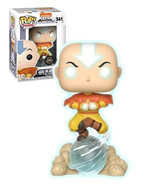 Cover Art for B08BYFN5ZH, Funko Pop! Avatar The Last Airbender Aang on Airscooter Glow in The Dark GITD Chase Special Edition Sticker Figure by Unknown