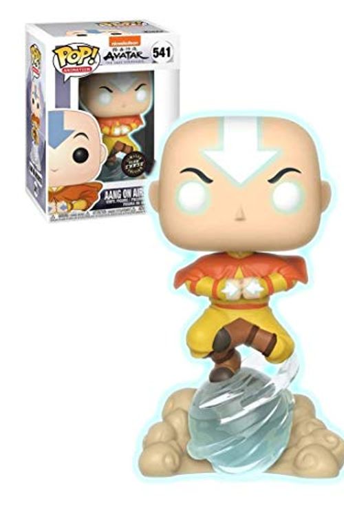 Cover Art for B08BYFN5ZH, Funko Pop! Avatar The Last Airbender Aang on Airscooter Glow in The Dark GITD Chase Special Edition Sticker Figure by Unknown