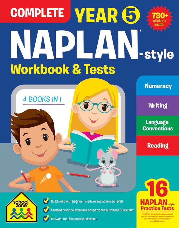 Cover Art for 9781488933042, NAPLAN*-style Complete Year 5 Workbook and Tests (new cover)School Zone by School Zone