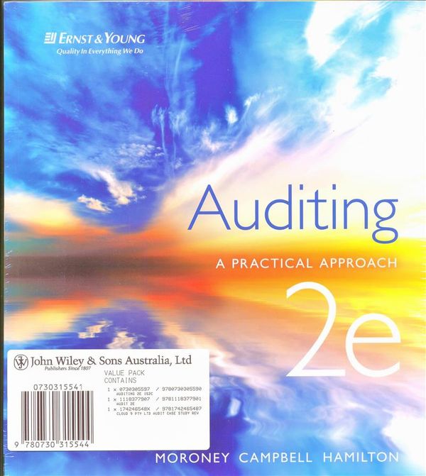 Cover Art for 9780730315544, Auditing a Practical Approach 2E+auditing a Practical Approach 2E Istudy Version 2 Card+cloud 9 Pty Ltd an Audit Case Study Revised Edition by Moroney