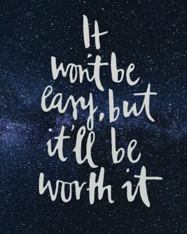 Cover Art for 9781977553423, It Won"t Be Easy But It'll Be Worth It: Motivational Positive Inspirational   Quote Bullet Journal Dot Grid l   Notebook (8" x 10") Large 8mm x   8mm ... Inspirational Positive Quotes Series) by Candyforest Bullet Journal