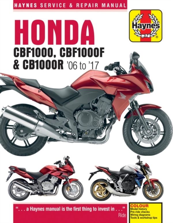Cover Art for 9781785213526, Honda CBF1000 & CBR1000R Service and Repair Manual: (2006 to 2017) (Superbike Service and Repair Manual) by Matthew Coombs