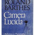 Cover Art for 9780809033409, Camera lucida: Reflections on photography by Roland Barthes