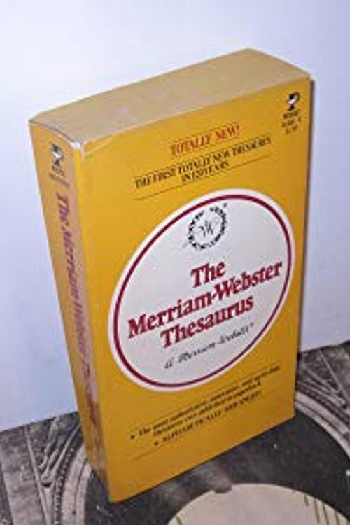 Cover Art for B001J8OTY0, The Merriam-Webster Thesaurus by Merriam-Webster