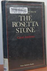 Cover Art for 9780872260337, The British Museum book of the Rosetta stone by Carol Andrews