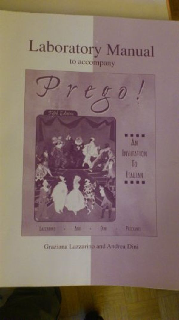 Cover Art for 9780072432695, Laboratory Manual to accompany Prego! An Invitation to Italian by Lazzarino, Graziana, Aski, Janice