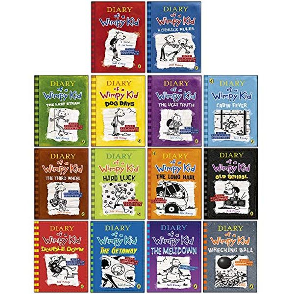 Diary of a Wimpy Kid Series Collection 14 Books Set By Jeff Kinney (Diary  of a Wimpy Kid,Rodrick Rules,The Last Straw,Dog Days,The Ugly Truth,Cabin  Fever,The Third Wheel,Hard Luck,Long Haul and more): Price