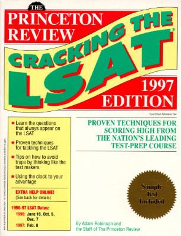 Cover Art for 9780679771173, Cracking the LSAT : 1997 Edition by Princeton Review Staff; Adam Robinson