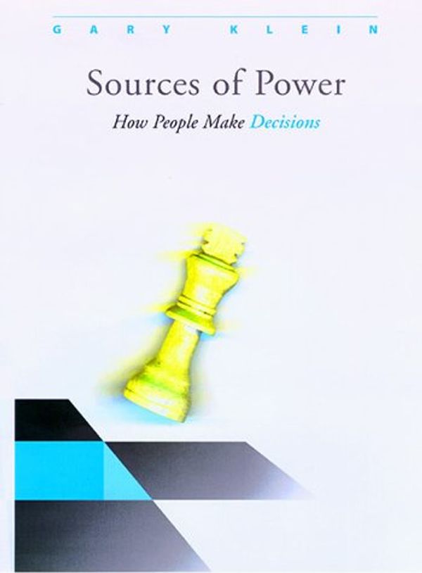 Cover Art for 9780262112277, Sources of Power by Gary Klein
