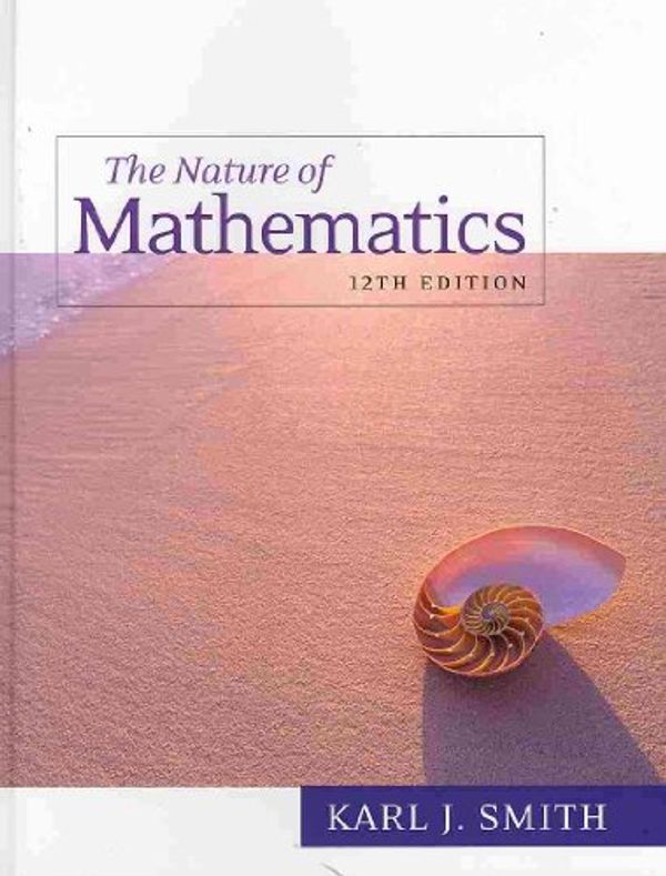 Cover Art for 9780538737586, Nature of Mathematics by Karl Smith