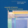 Cover Art for 9780495383949, Essentials of Statistics for the Behavioral Science by Frederick J. Gravetter, Larry B. Wallnau
