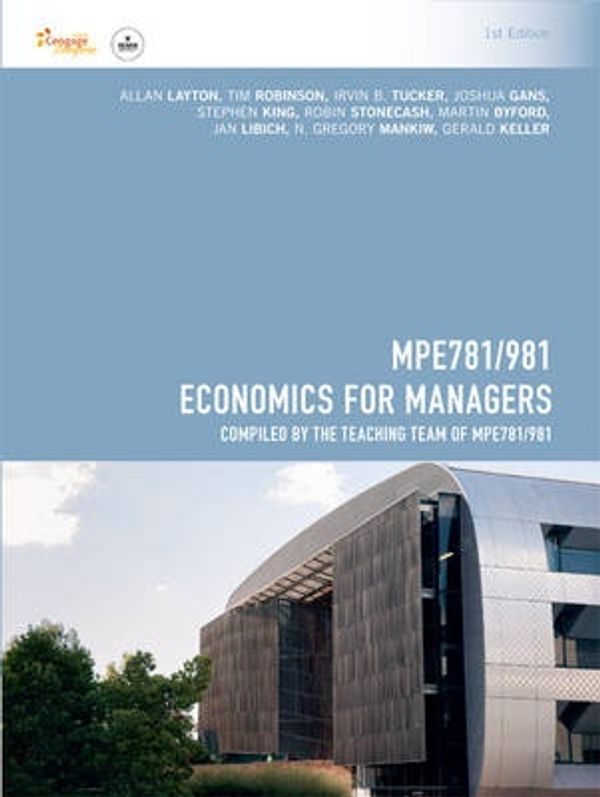 Cover Art for 9780170381321, CP1070 - MPE781 Economics for Managers by Allan Layton