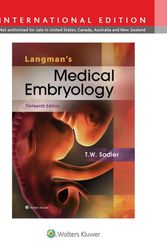 Cover Art for 9781469897806, Langman Medical Embryology 13e Int ed by T. W. Sadler