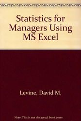 Cover Art for 9780131632486, Statistics for Managers Using MS Excel by Levine, David M., Berenson, Mark L., Stephan, David F., Krehbiel, Timothy C.