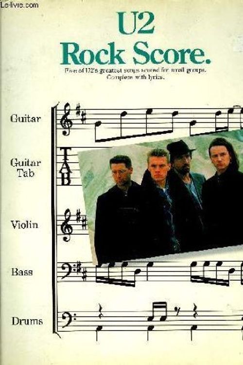 Cover Art for 9780711916654, Rock Score by U2 (Group)