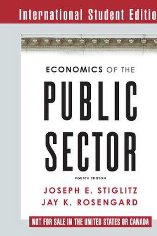 Cover Art for 9780393937091, Economics of the Public Sector by Joseph E. Stiglitz