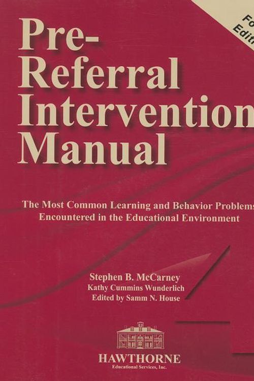 Cover Art for 9780015617004, Pre-Referral Intervention Manual [With CD (Audio)] by Stephen B. McCarney