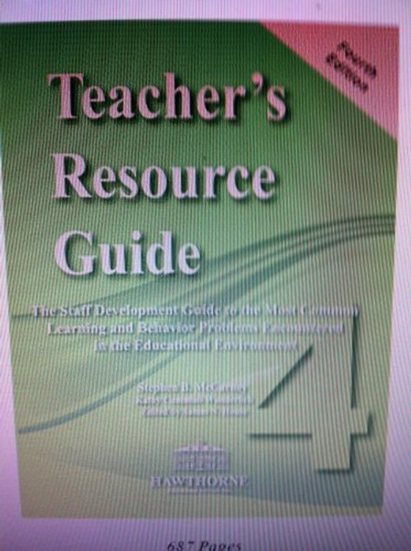 Cover Art for 0878372021257, TEACHER’S RESOURCE GUIDE Fourth Edition by Stephen B. McCarney, Ed.D. & Kathy Cummins Wunderlich, M.Ed.
