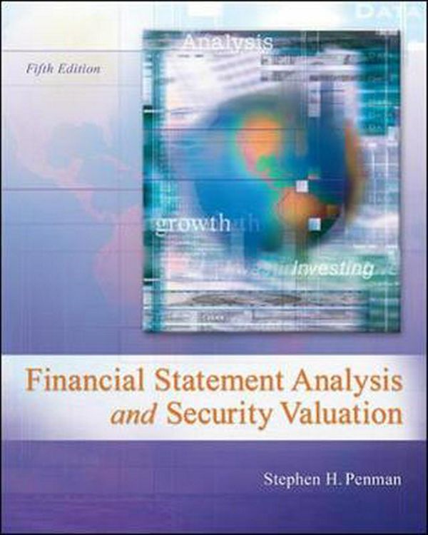 Cover Art for 9780078025310, Financial Statement Analysis and Security Valuation by Stephen Penman