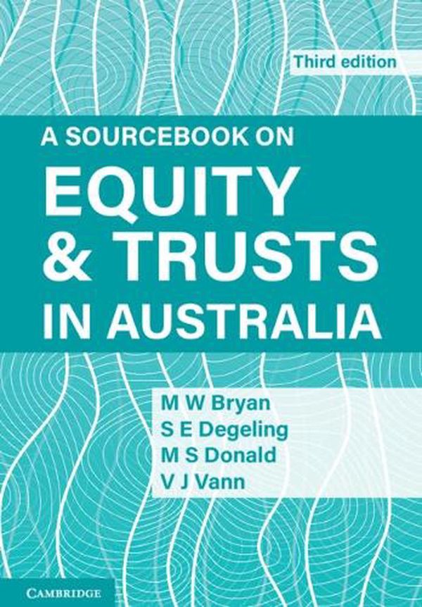 Cover Art for 9781009073912, A Sourcebook on Equity and Trusts in Australia by Michael Bryan