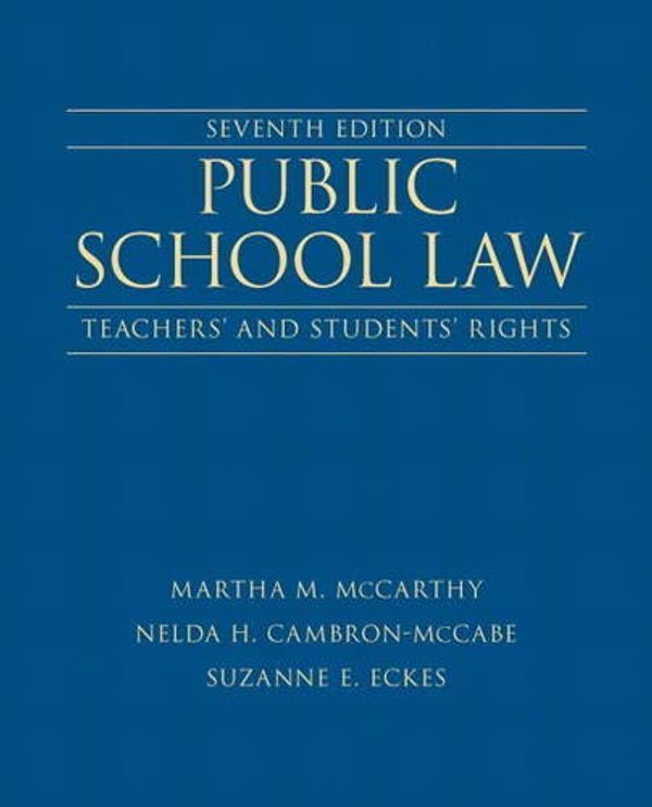 Cover Art for 9780132619318, Public School Law by Martha M. McCarthy