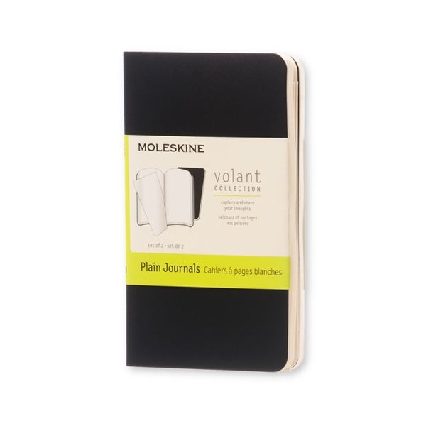 Cover Art for 9788867320455, Moleskine Volant Extra Small Plain Notebook - Black (2.5 X 4) (Set of 2) by Unknown