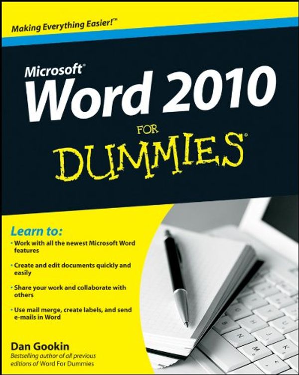 Cover Art for 9780470769980, Word 2010 for Dummies by Dan Gookin