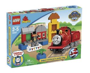 Cover Art for 0673419112758, James Celebrates Sodor Day Set 5547 by LEGO Duplo