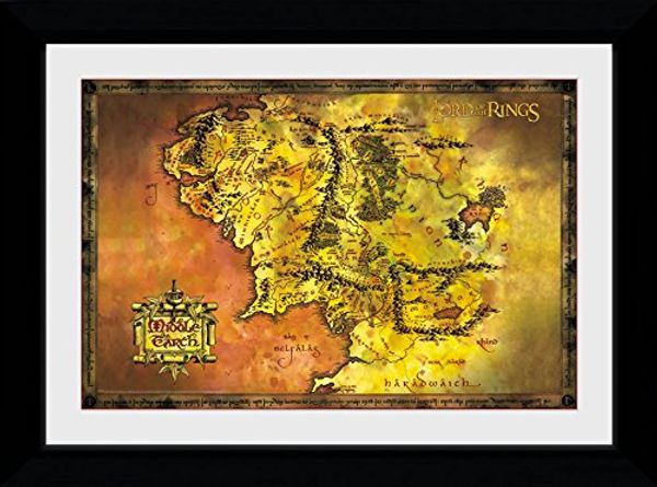 Cover Art for 5028486395071, GB eye Ltd, Lord Of The Rings, Classic Map, Framed Print 50x70cm, Wood, Various, 55 x 75 x 2.9 cm by Unknown