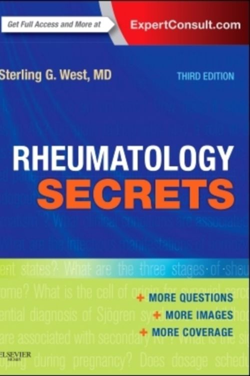 Cover Art for 9780323037006, Rheumatology Secrets by Sterling West