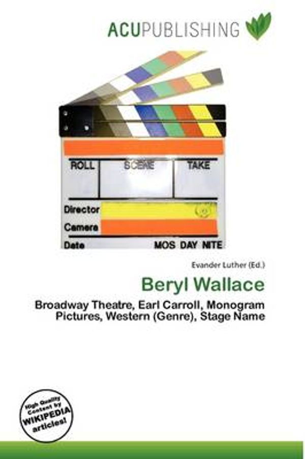 Cover Art for 9786135957983, Beryl Wallace by Evander Luther