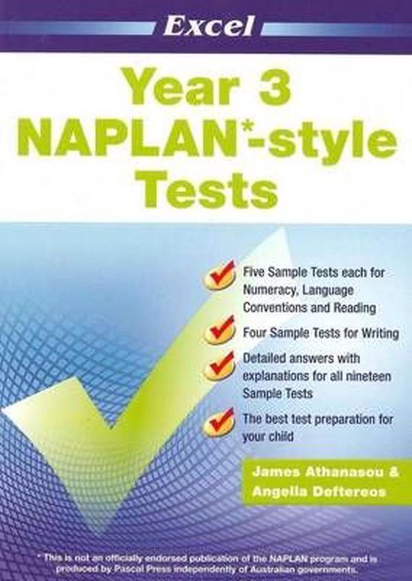 Cover Art for 9781741251722, NAPLAN Tests - Year 3 by Athanasou & Deftereos