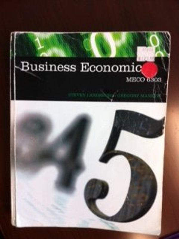 Cover Art for 9780324616996, Business Economic (MECO 6303) by Steven Landsburg and Gregory Mankiw