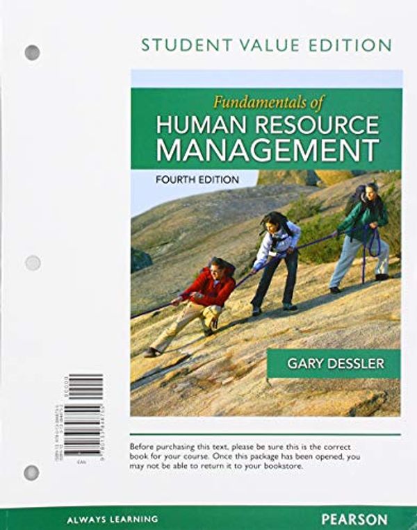 Cover Art for 9780135983225, Fundamentals of Human Resource Management + 2019 Mylab Management With Pearson Etext Access Card: Student Value Edition by Gary Dessler